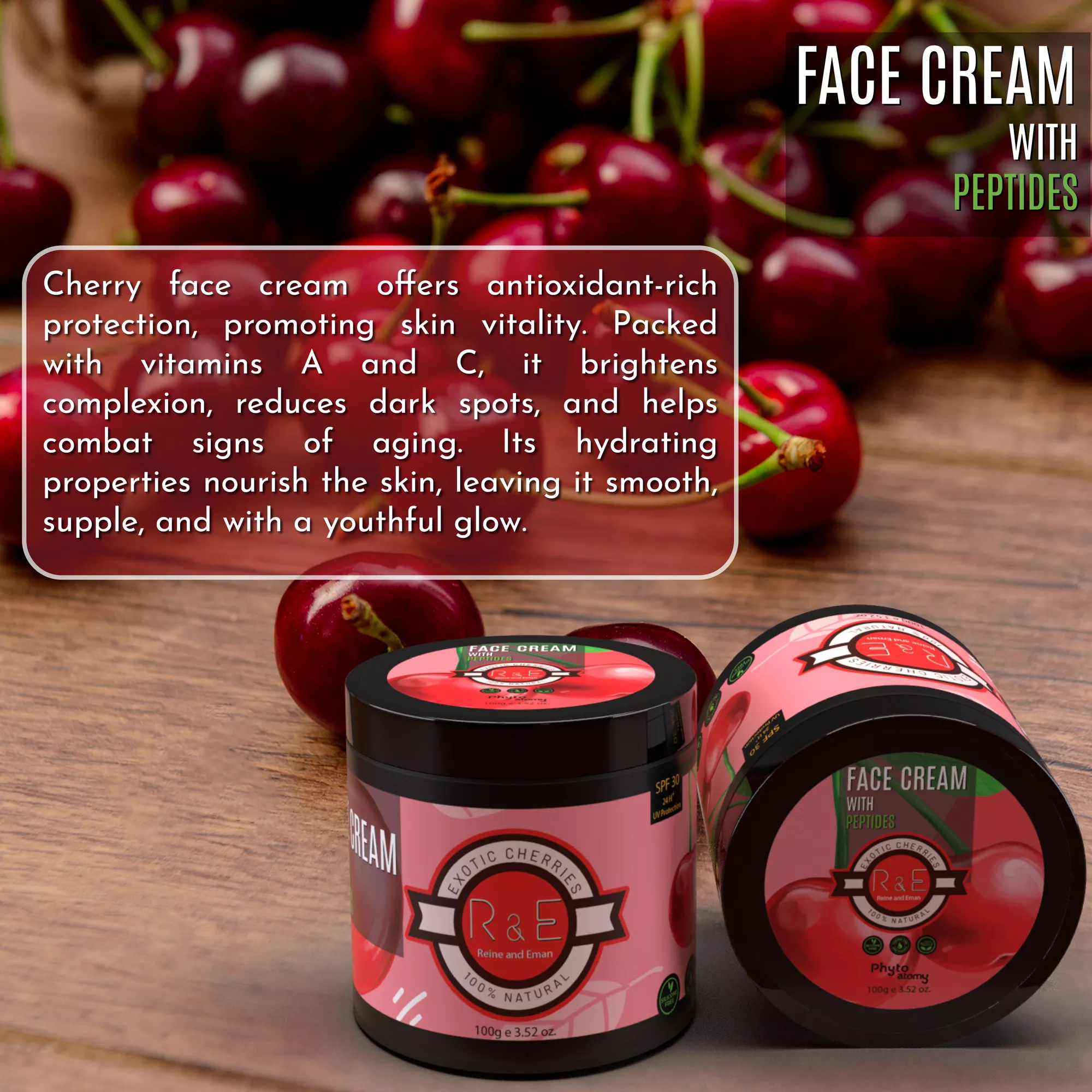 R&L  With Peptides Exotic Cherries Face Cream (100g)